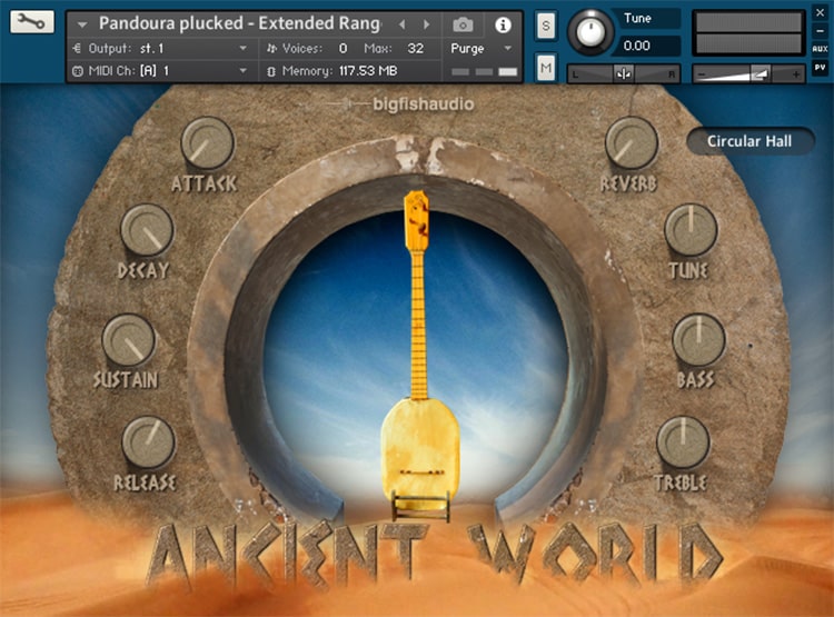 Interface Ancient World: Instruments of Antiquity - Big Fish Audio (KONTAKT)