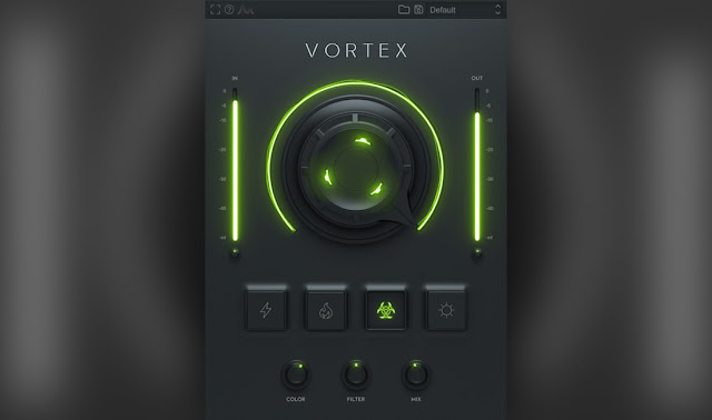 Interface do plugin Cymatics - Vortex 808 Enhancer 1.0.3