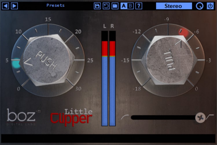 Interface do Plugin Little Clipper v1.0 - Boz Digital Labs