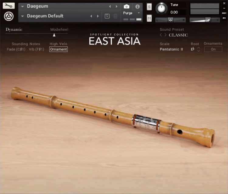Interface da Library Native Instruments - Spotlight Collection: EAST ASIA 1.0 (KONTAKT)