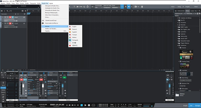 Interface da DAW PreSonus - Studio One 5 Professional 5.3.0