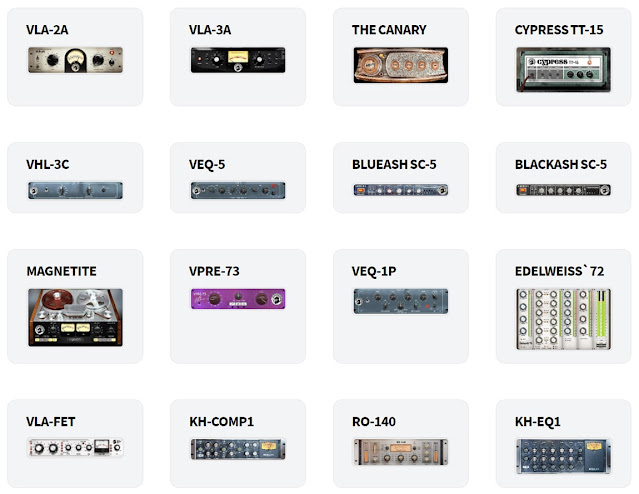 Plugins inclusos no pacote Black Rooster Audio - The ALL Bundle 2.5.5