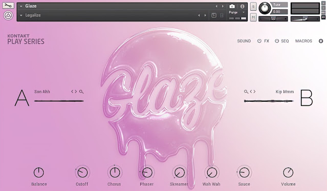 Interface da Library Native Instruments - Play Series: Glaze 1.0.0 (KONTAKT)