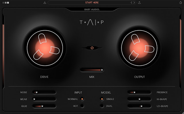 Interface do plugin Baby Audio - TAIP 1.0.1