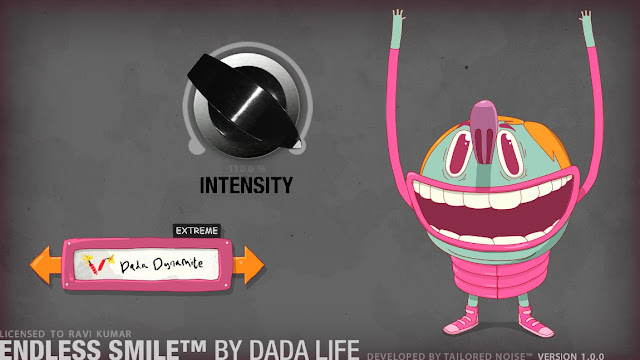 Interface do plugin Dada Life - Endless Smile v1.0.0