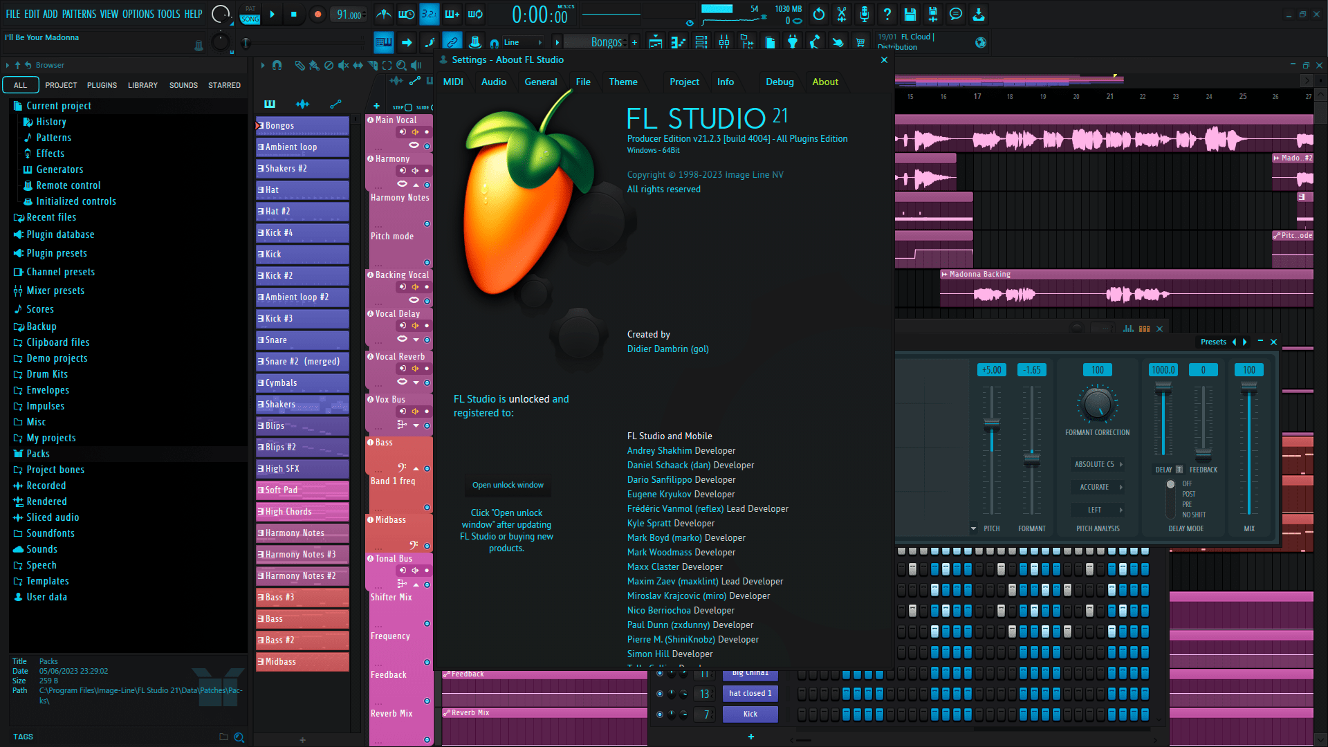 Interface do FL Studio 21.2 Torrent v21.2.3 - All Plugins Edition [Win]