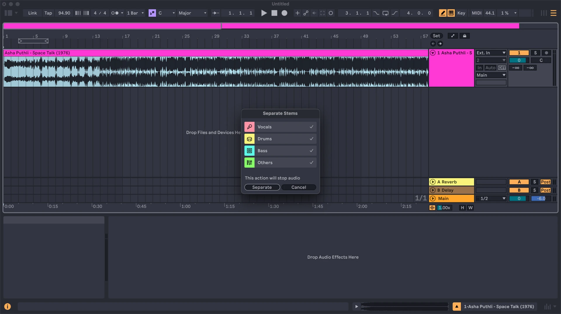 Interface do Ableton Live 12 Suite Interface do Ableton Live 12 Suite